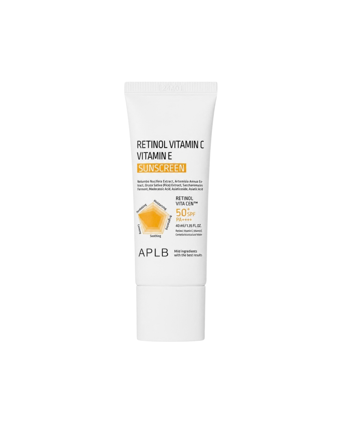 APLB – Retinol Vitamin C Vitamin E Sunscreen SPF50+, 40ml