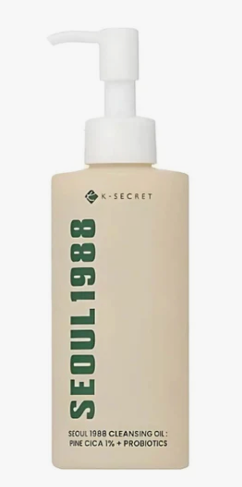 K-SECRET – SEOUL 1988 Cleansing Oil: Pine Cica 1% + Probiotics, 200ml